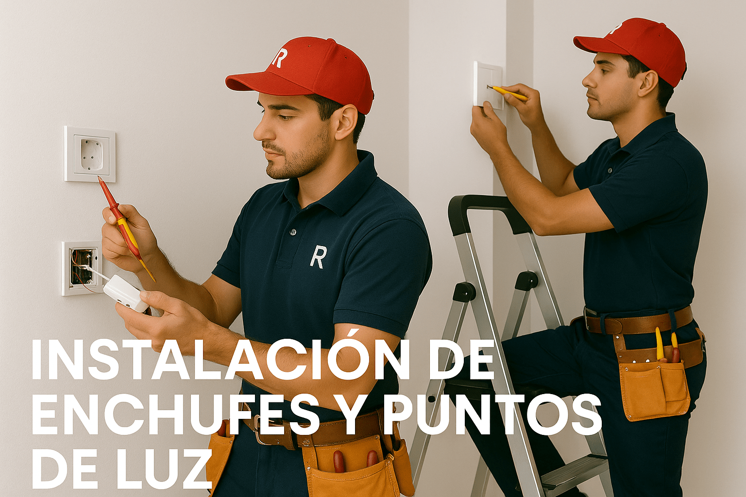 Instalación de enchufes y puntos de luz
